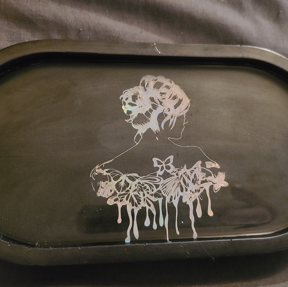 Handcrafted Resin Mini Tray - Picture 2 of 3